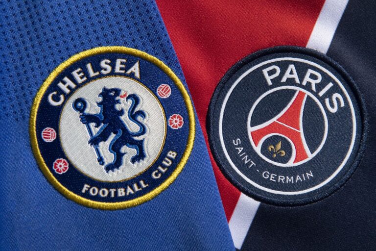 Chelsea vs PSG Final Piala Dunia Antar Klub logo temp